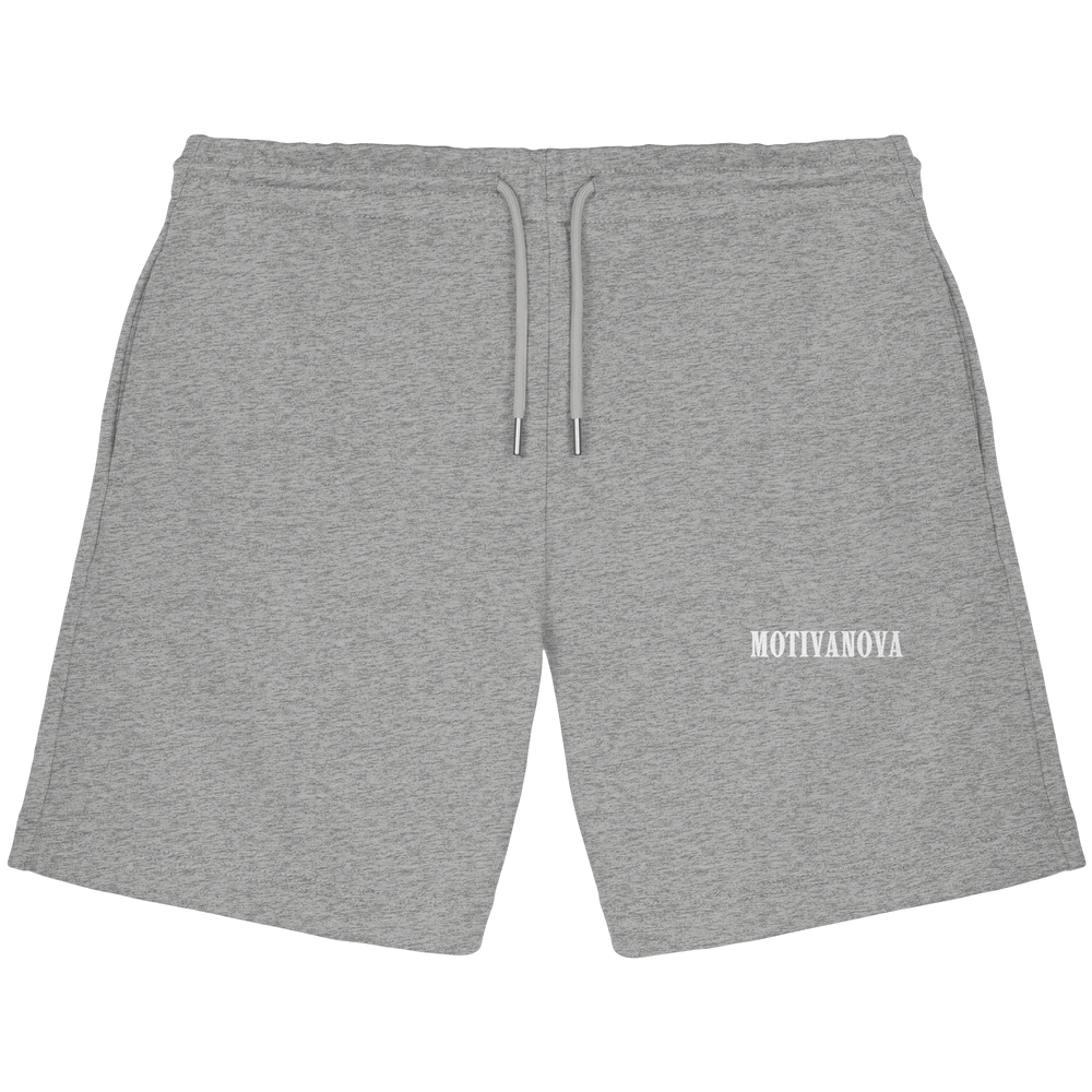 LOGO JOGGER SHORTS HEATHER GREY