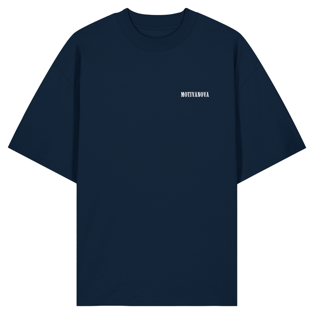 LOGO OVERSIZED TEE NAVY BLAU